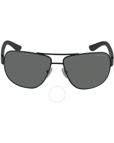 Armani Exchange Smoke Gradient Pilot Sunglasses Ax2012s 605813 62