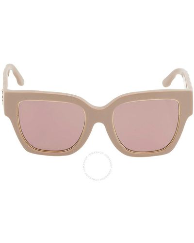 Tory Burch Rose Square Sunglasses Ty7180u 191584 52 - Pink