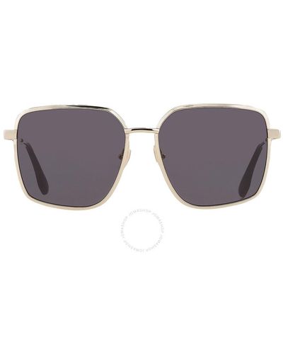 Victoria Beckham Gray Acetate Sunglasses