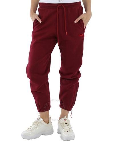 Reebok X Victoria Beckham Logo-embroide Track Trousers - Red