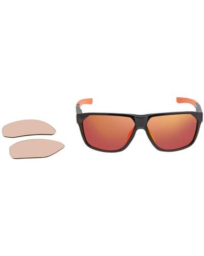Smith Leadout Pivlock Chromapop Red Mirror Browline Sunglasses  Rc2/x6 63 - Brown