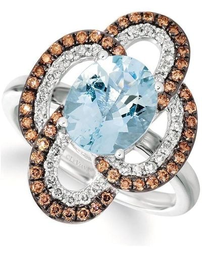 Le Vian Sea Blue Aquamarine Ring Set