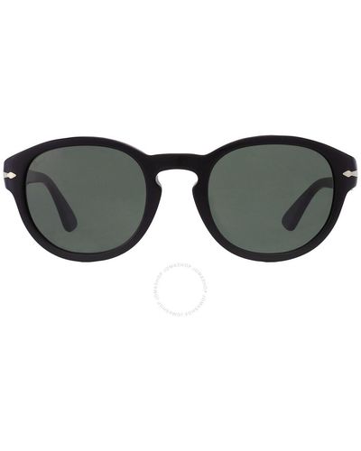 Persol Oval Sunglasses Po3304s 95/31 50 - Black
