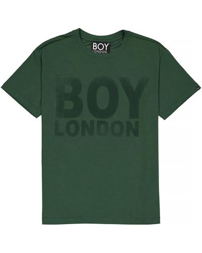 BOY London Hemus Flock Cotton T-shirt - Green