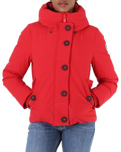 Save The Duck Arctic Logo Shanon Padded Jacket - Red