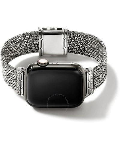 John Hardy Smart Watch Strap With Diamonds 40mm-45mm Apple Watch Faces - Metallic