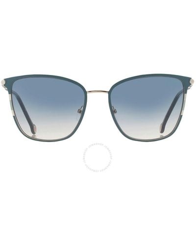 Carolina Herrera Brown Shaded Sport Sunglasses Ch 0030/s 0pef/pr 56 - Black