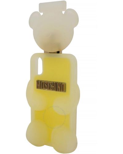Moschino Mchino Clear Teddy Bear Iphone X/xs Case - Yellow
