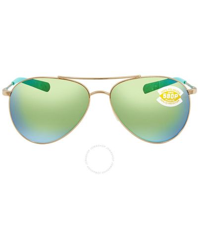 Costa Del Mar Piper Green Mirror Polarized Polycarbonate Sunglasses Pip 126 Ogmp 58