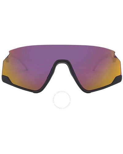 Oakley Bxtr Prizm Road Mirrored Shield Sunglasses Oo9280 928002 139 - Purple