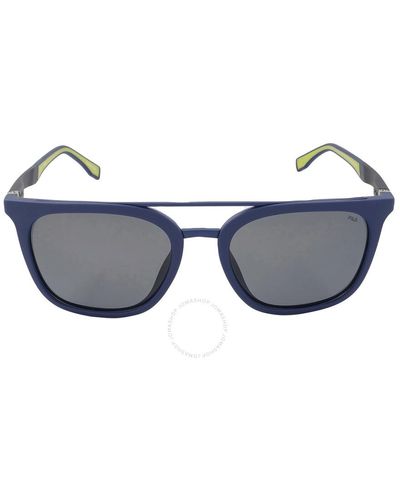Fila Gray Square Sunglasses - Blue