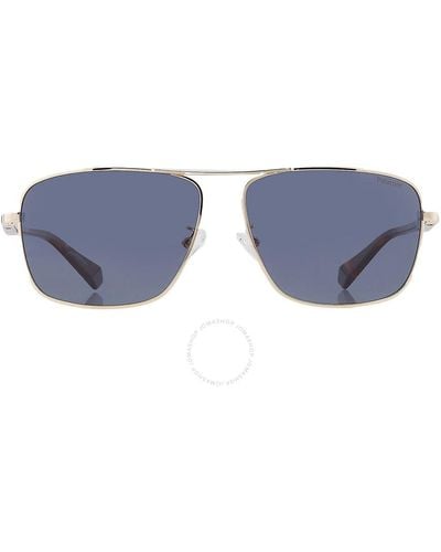 Polaroid Polarized Blue Navigator Sunglasses Pld 2119/g/s 0j5g/c3 61