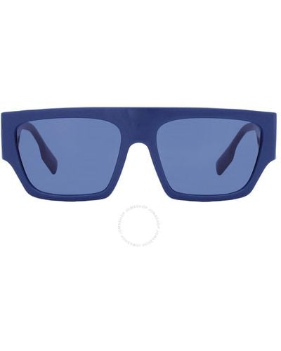 Burberry Micah Dark Blue Browline Sunglasses Be4397u 405880 58