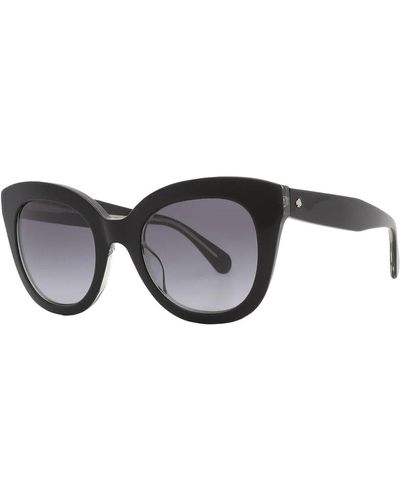 Kate Spade Grey Shaded Oval Sunglasses Belah/s 0807/9o 50 - Black