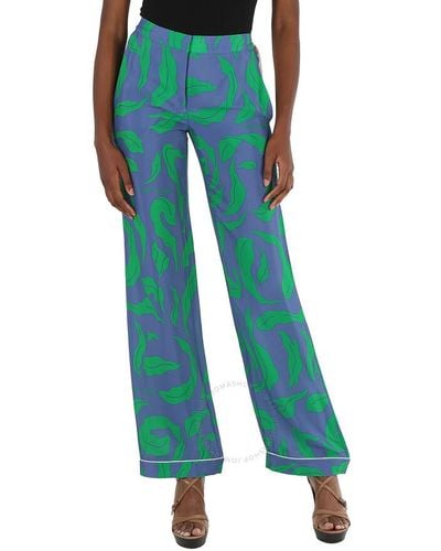 Off-White c/o Virgil Abloh Illusion Pajama-style Trousers - Green