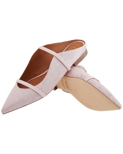 Malone Souliers Lilac Pink / Lilac Pink Maureen Leather Flat - Brown