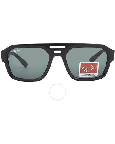Ray-Ban Corrigan Bio Based Dark Green Navigator Sunglasses Rb4397 667771 54 - Gray