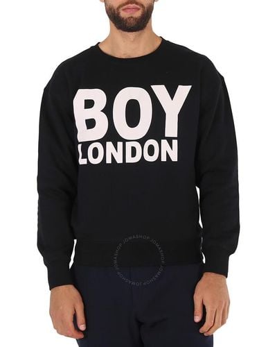 BOY London Black/white Reflective Cotton Sweatshirt