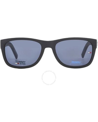 Tommy Hilfiger Rectangular Sunglasses Tj 0025/s 00vk/ku 54 - Black