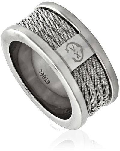 Charriol Stainless Steel Forever Ring - Grey