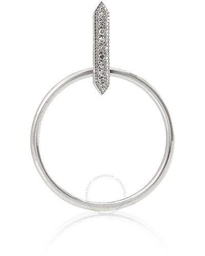 Diamanti Per Tutti Crystal Drop Circle Earring - Metallic