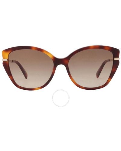 Longchamp Gradient Butterfly Sunglasses Lo627s 214 57 - Brown
