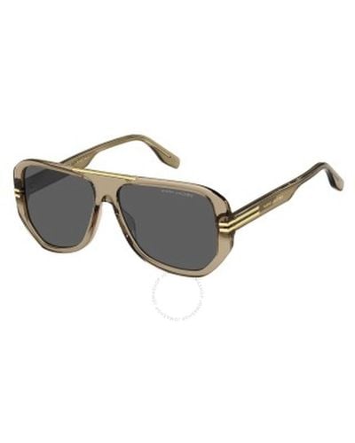 Marc Jacobs Grey Navigator Sunglasses Marc 636/s 0ham/ir 59 - Metallic