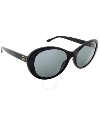 Tory Burch 55mm Oval Sunglasses - Multicolor