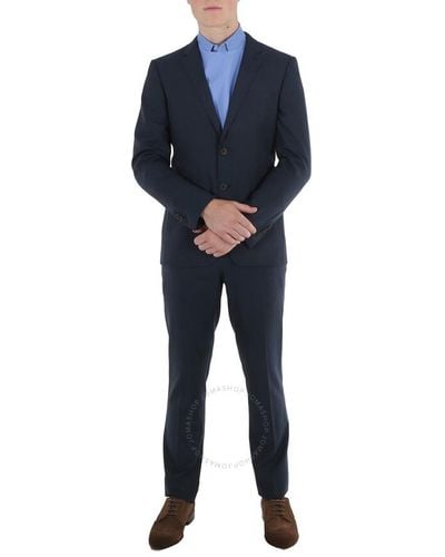 Burberry Stirling 2 Wool Mohair Suit - Blue