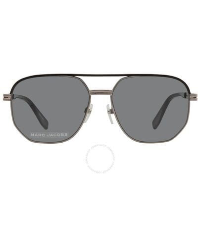 Marc Jacobs Green Pilot Sunglasses - Gray