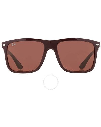 Ray-Ban Boyfriend Two Red Square Sunglasses Rb4547 6718c5 60 - Brown