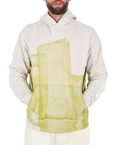 A_COLD_WALL* Bone Cotton Collage Hoodie - Yellow