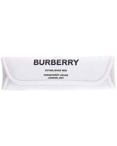 Burberry Optic Detachable Leather Lola Shoulder Pad - White