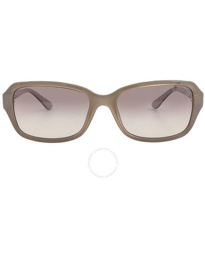 Guess Brown Gradient Rectangular Sunglasses Gu7595 57f 56 - Black