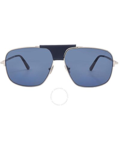 Tom Ford Tex Blue Navigator Sunglasses Ft1096 16v 62