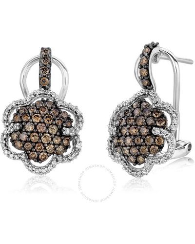 Le Vian Grand Sample Sale Earrings Chocolate Diamonds, Vanilla Diamonds Set In 14k Vanilla Gold  1 - Metallic