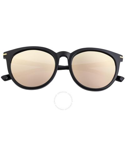 Sixty One Black Square Sunglasses Sixs108rg - Brown