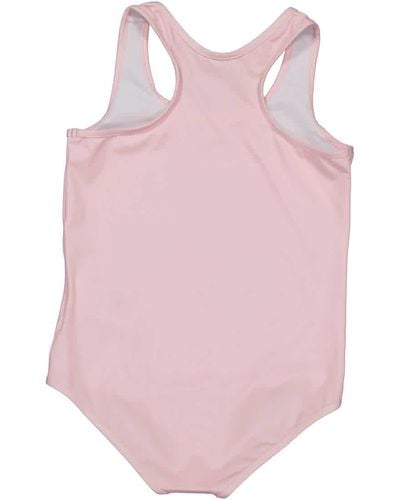 Moschino Girls Teddy Bear Print 1-piece Swimsuit - Pink