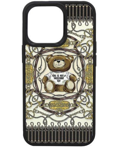 Moschino Teddy Bear-print Iphone 13 Pro Case - Metallic