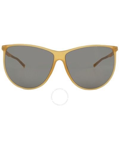 Porsche Design Brown Square Sunglasses P8601 C 61 - Gray