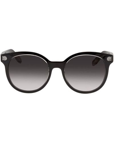 Ferragamo Grey Gradient Round Sunglasses Sf833s00153 - Black