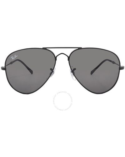 Ray-Ban Old Aviator Dark Grey Pilot Sunglasses Rb3825 002/b1 58