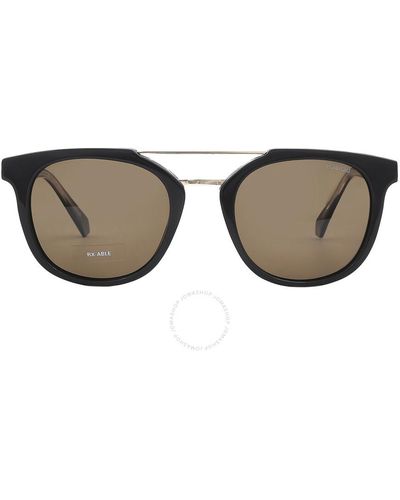 Polaroid Polarized Brownze Oval Sunglasses  21 145 - Black