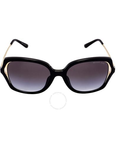 Michael Kors Interlaken Dark Gradient Square Sunglasses Mk2153u 30058g 55 - Brown