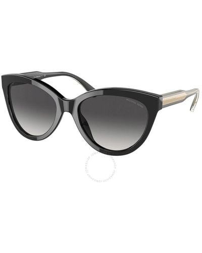 Michael Kors Dark Grey Gradient Cat Eye Sunglasses Mk2158 30058g 55