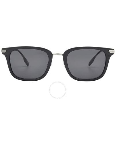 Burberry Peter Dark Gray Square Sunglasses Be4395 300187 51