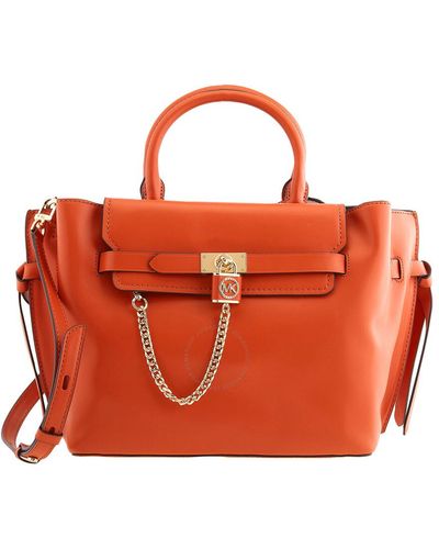 Michael Kors Large Hamilton Legacy Belted Satchel - Red