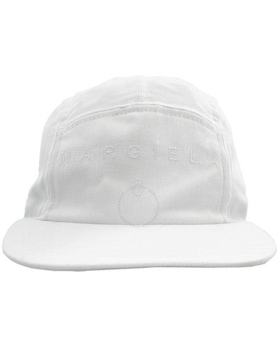 MM6 by Maison Martin Margiela Mm6 Logo Baseball Cap - White