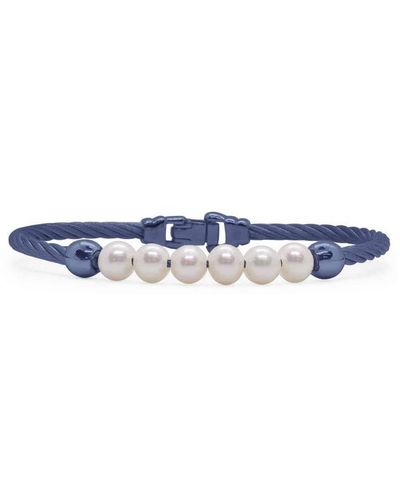 Alor Berry Cable Bracelet With Freshwater Pearls - Blue