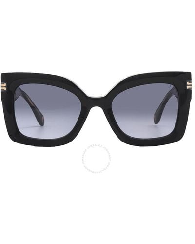 Marc Jacobs Dark Grey Shaded Square Sunglasses Mj 1073/s 0807/9o 53 - Black